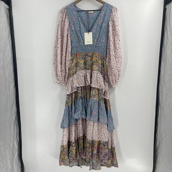 Spell Dolly Ra-Ra Gown in Patchwork Size S - Picture 2 of 8